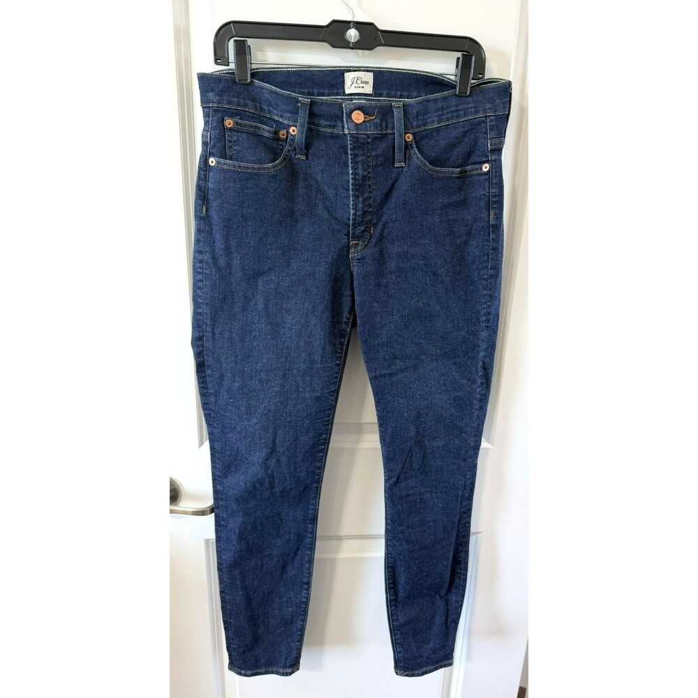 J. CREW Women’s 9" High Rise Toothpick Dark Wash Everyday Skinny Jeans, Size 30